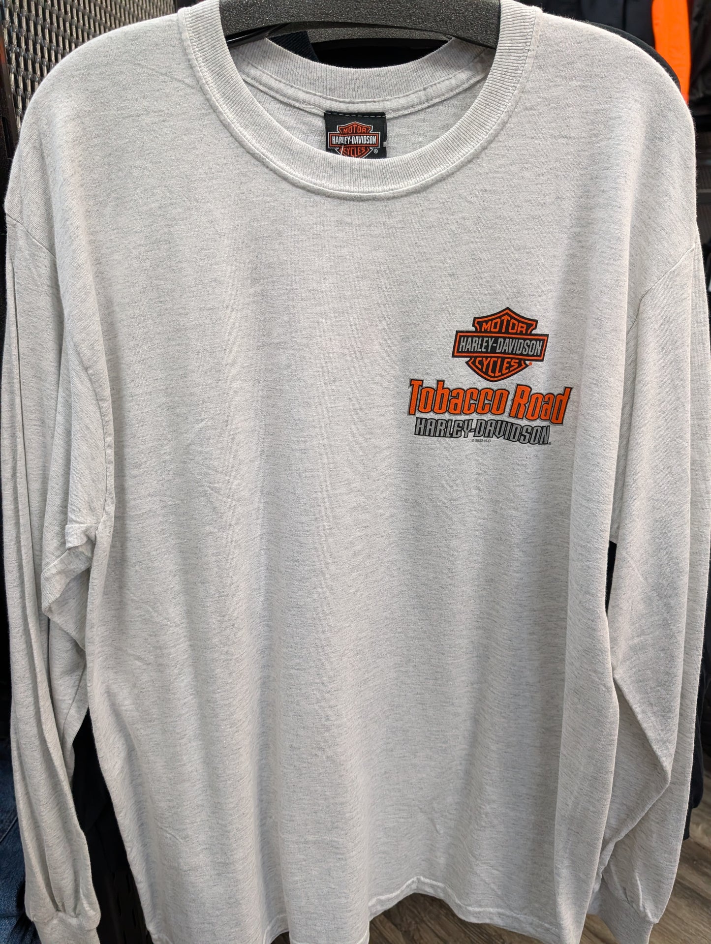 Smokey Skull Long Sleeve Heathered Gray