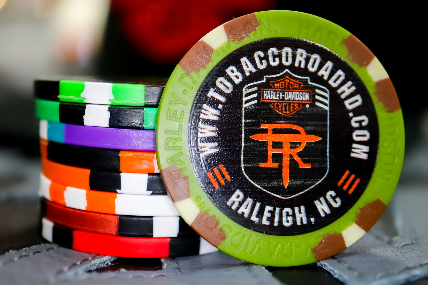 Tobacco Road H-D Poker Chips