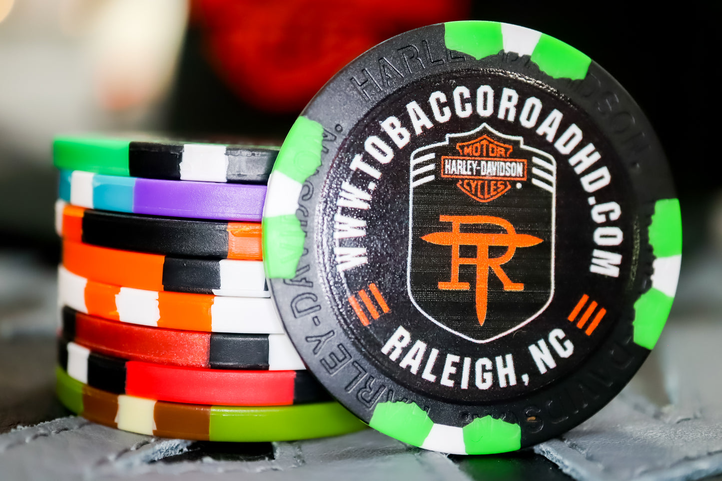 Tobacco Road H-D Poker Chips