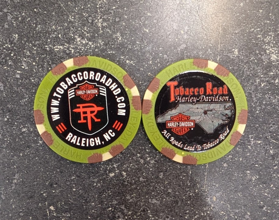 Tobacco Road  H-D Poker Chip (NC State Outline)