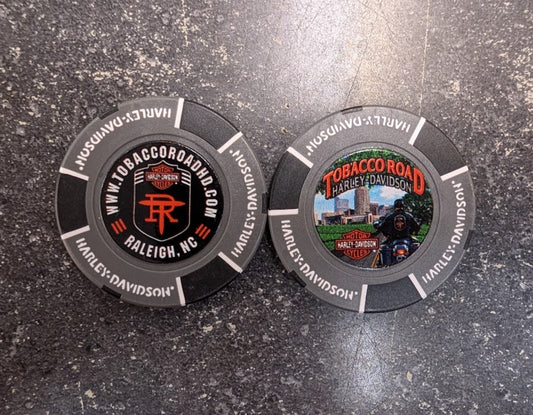Tobacco Road  H-D Poker Chip (Road to Raleigh)