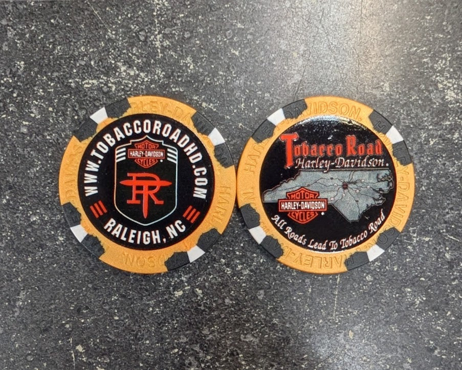 Tobacco Road  H-D Poker Chip (NC State Outline)